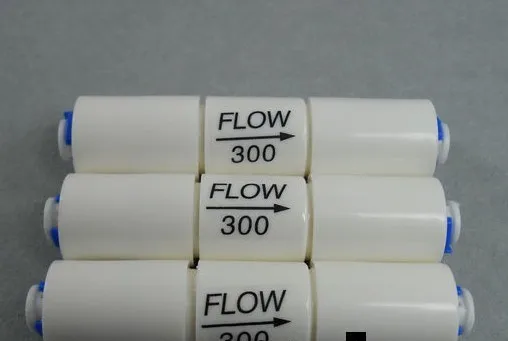 

(3) Reverse Osmosis Flow RO Restrictor Flow 300/450/1500 ML about 1:3/4.5/15 With 1/4" Fitting