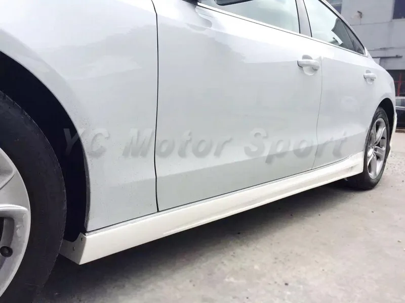 Car Accessories FRP Fiber Glass Side Skirt Fit For 2007-2014 A5 & A5(S-Line) & S5 B8 & B8.5 Sportback RW Style Side Skirts