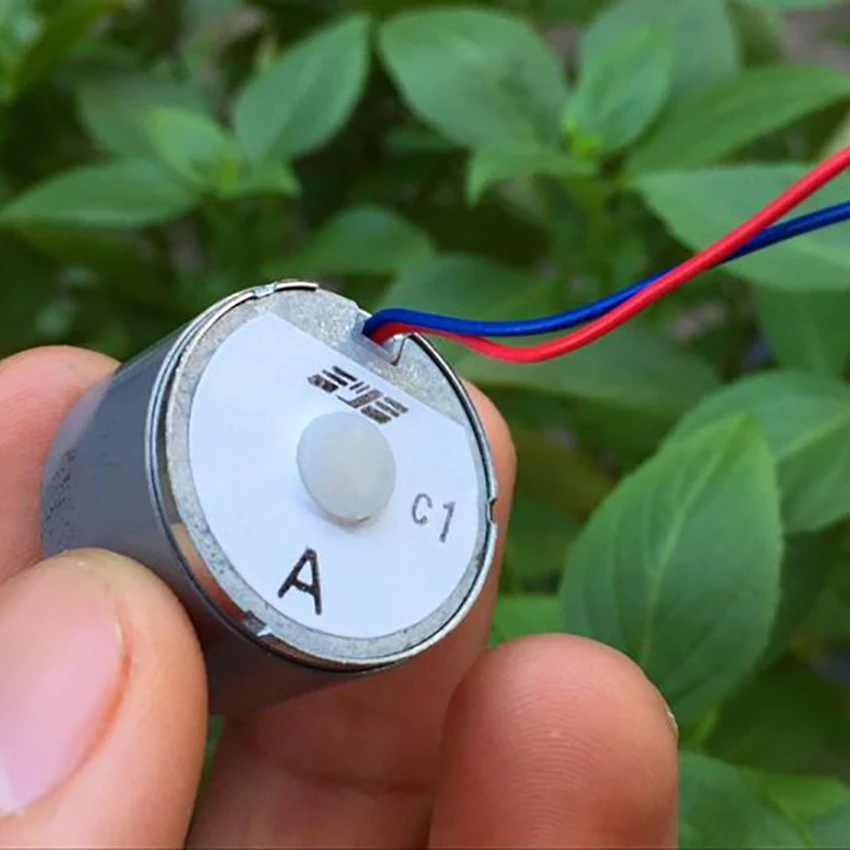 DC 1.0-7.4V Silent Micro Motor with Pulley Low Current Metal Brush Motor with Cooling Hole Shaft Dia 1.5mm 3500-15300rpm
