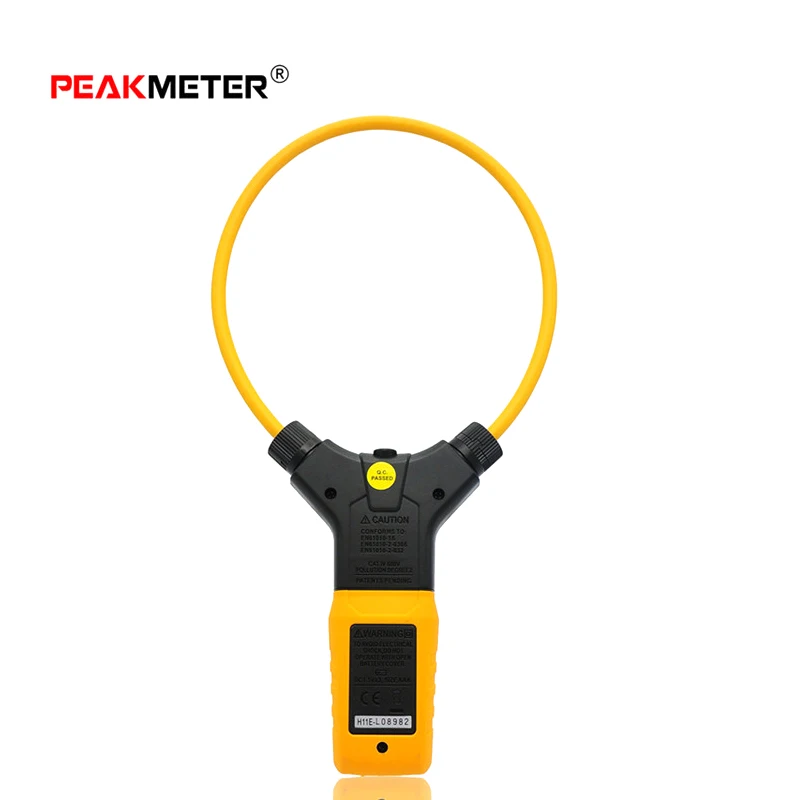 PEAKMETER PM2019A Smart AC 3000A 6000 counts Digital Flexible Clamp Meter Multimeter Handheld Current Detector Tester backlight