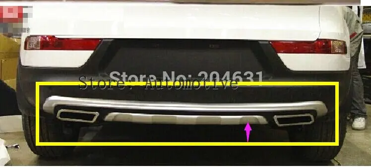 2014 discount for Chevrolet Cruze 2009~2012 Rear Bumper Diffuser with silvery trim