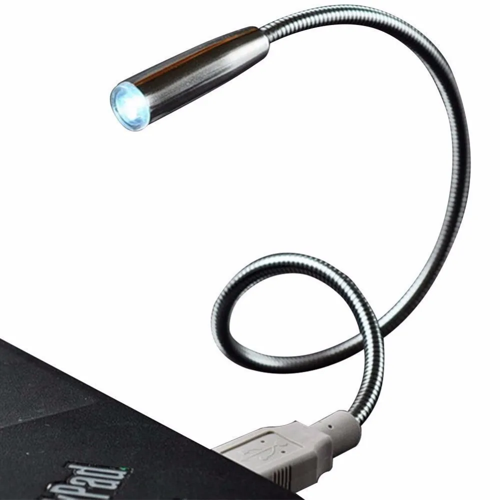 

Flexible luz led usb reading lamp LED Portable Book Reading Light bright Spotlight Snake Shape book Light For power bank Laptop