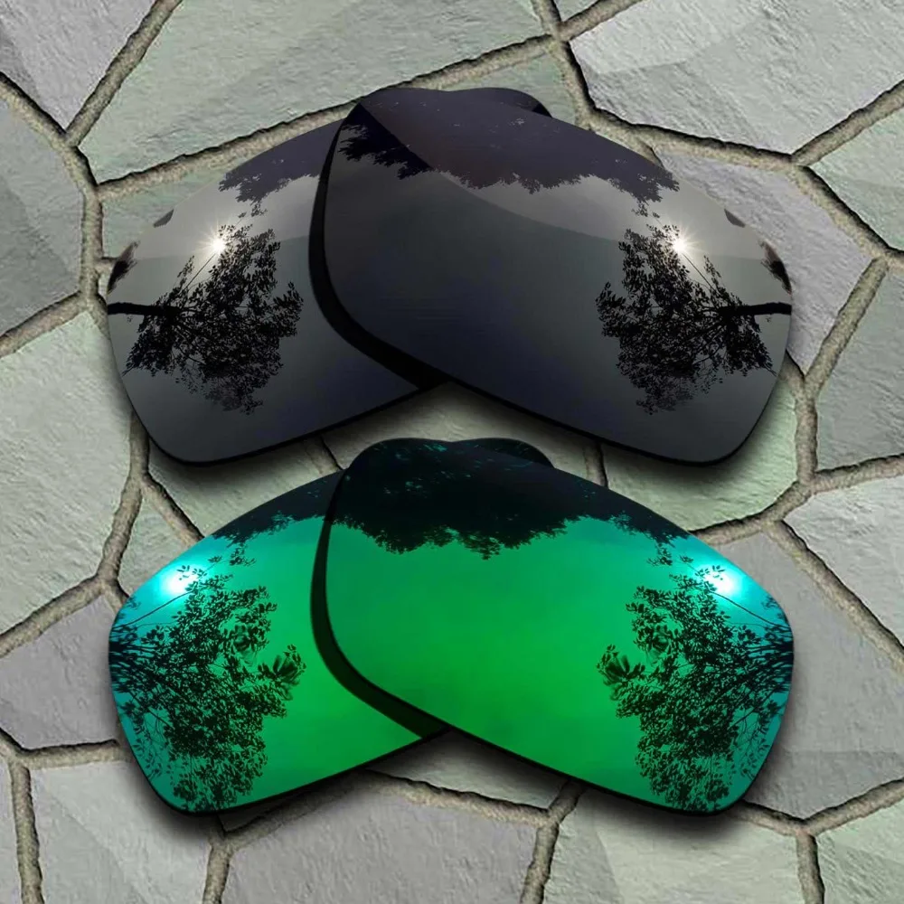 

Grey Black&Jade Green Sunglasses Polarized Replacement Lenses for Oakley Crankshaft