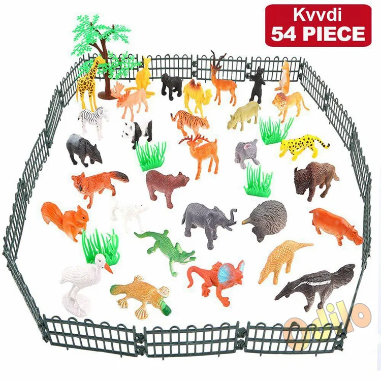 ZANIMO & CO Barile Animali Della Giungla – 31 Pezzi Con Accessori E Piante, Giocattolo Per Bambini 3+ Anni - 5