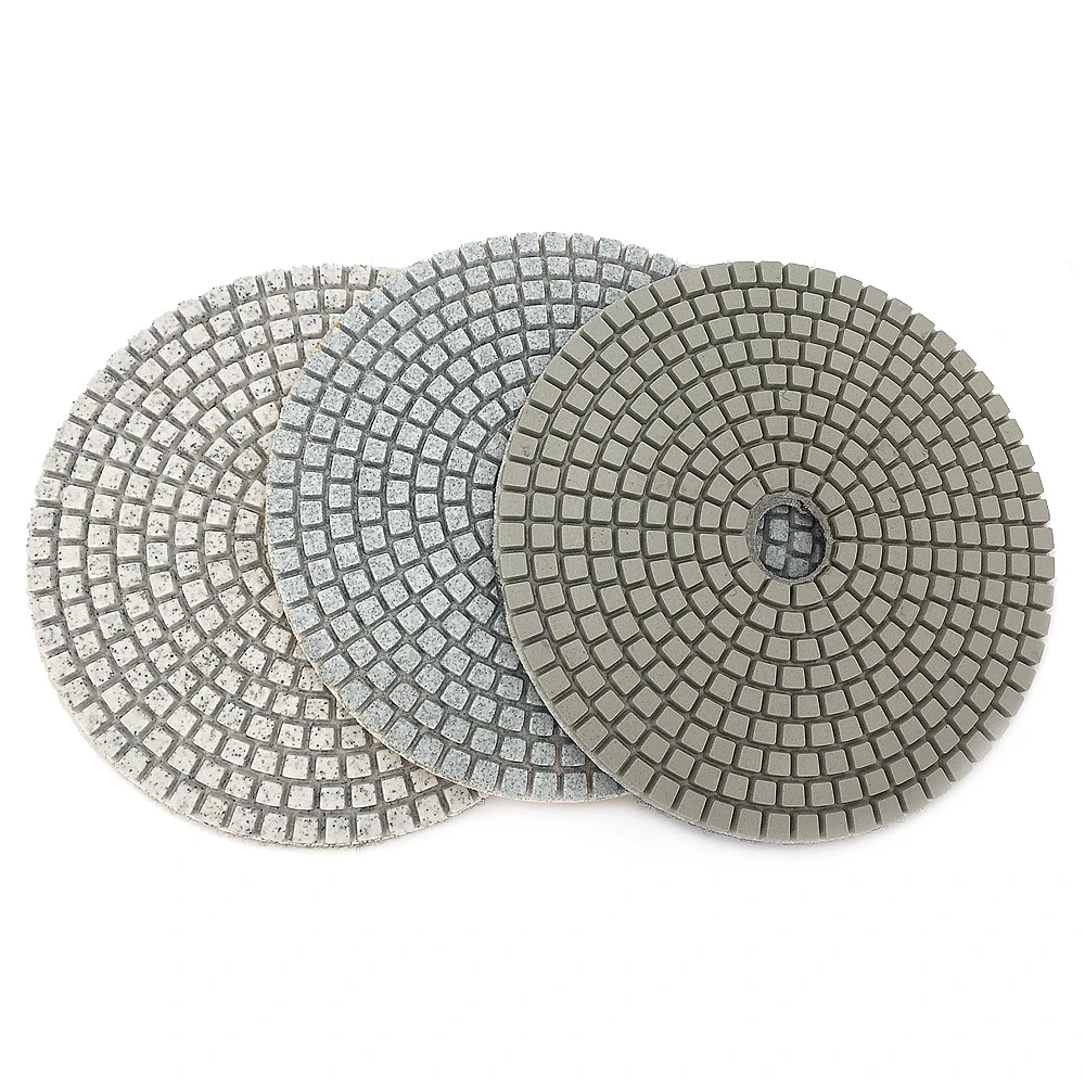 Imagem -04 - Borda de Polimento de Diamante Branco Polegadas Universilei Wireless 125 mm Almofadas de Polimento para Pedra de Concreto Ferramenta de Polimento para Pisos Hc15