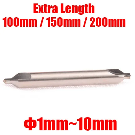 

1mm 1.5mm 2mm 2.5mm 3mm 3.5mm A Type 100mm High Speed Steel HSS 60 Degree Spotting Combined Countersink Lathe Center Drill Bit