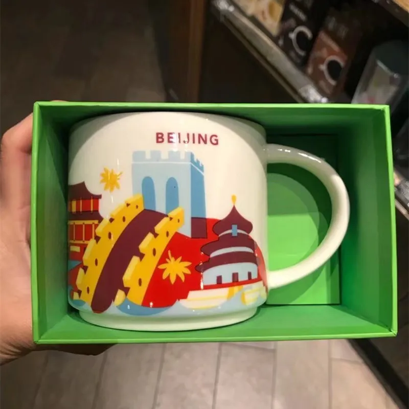 Global Collection Ceramic City Cup USA City Bone china Mug New York Los Angeles Pairs London England Japan New orleans Las Vega