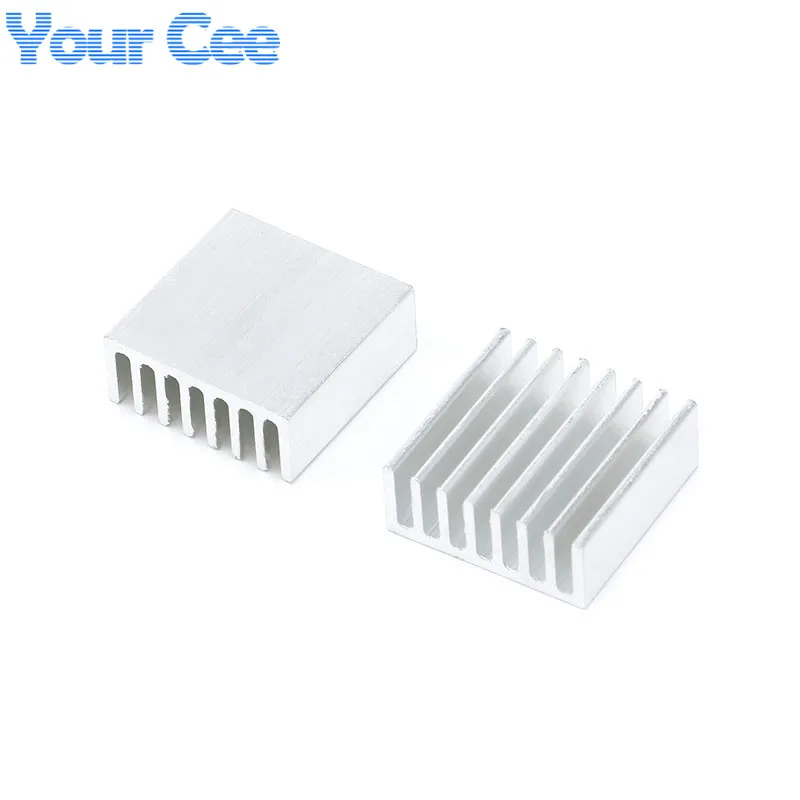 10pcs/2pcs 25*25*10mm Heatsink Cooling Fin Cooler Aluminum Radiator 25X25X10mm Computer Pads Extruded Heat Dissipation