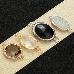 ZHUKOU high quality solid crystal connector for Handmade necklace earrings bracelet jewelry accessories model: VS382