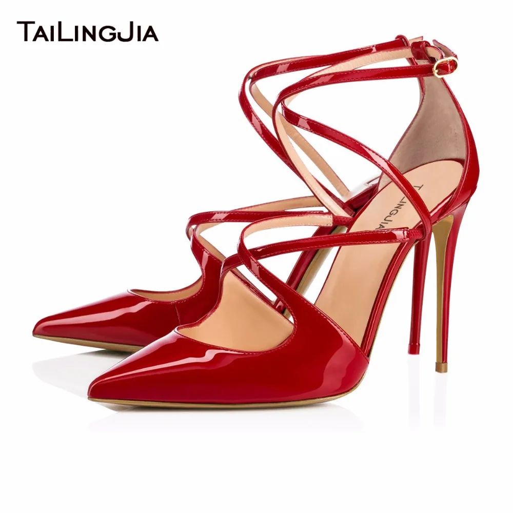 

Women Sexy Party Dress Stiletto Dance Pumps Shoes Pointed Toe High Heel Ladies Elegant Latin Red Black Hotsale Wedding Shoes