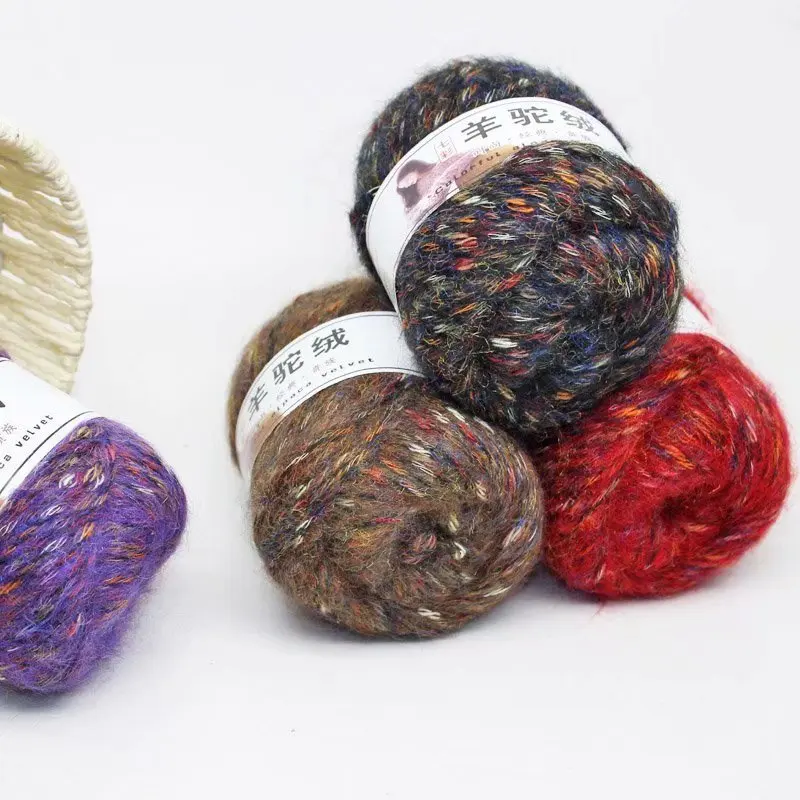 50g/ball Dicken Cashmerel Für Hand Stricken Hand Pullover Hut Laine CrochetThread Melange strick Garne Lana Haak Garen