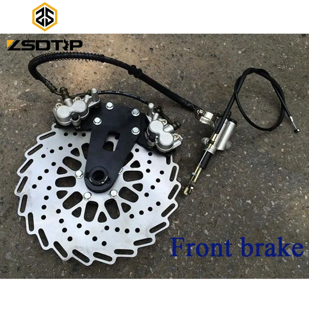 ZSDTRP Modify  750cc Motor front and rear brake caliper Disc brake with cab side car case for Bmw R12 R71 ural CJ-K750 M-72