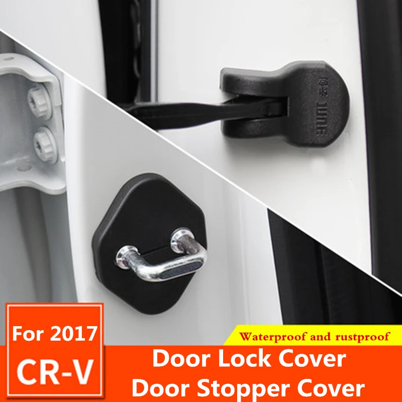 

For Honda CRV CR-V 2017 2018 2016 2012 2010 Car Styling Door Lock Cover Door Stopper Cover Buckle Door Check Arm Protector Cover