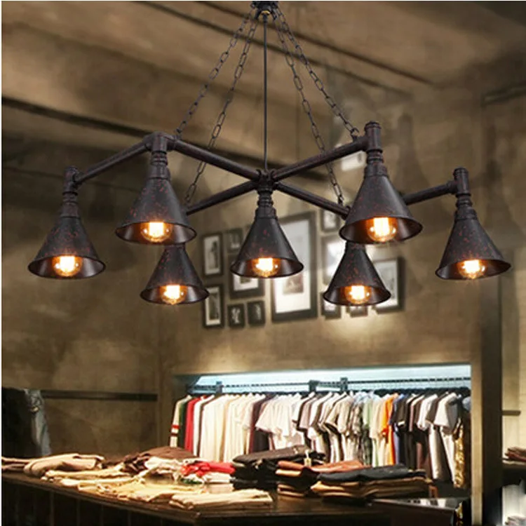 

Loft water chandelier creative personality retro bar coffee shop chandelier industry wind American restaurant bar chandelie