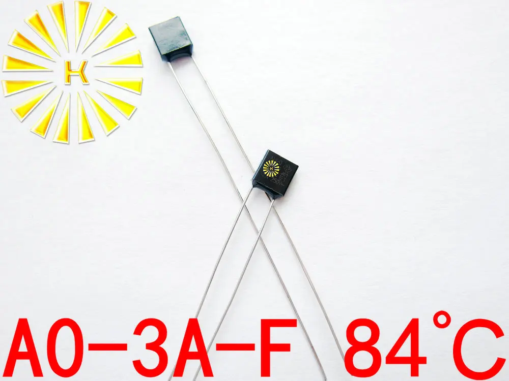 

100% Original A0-3A-F 84 degree Thermal Cutoff RH84 Thermal-Links 3A 250V Black Square Temperature Fuse x 500PCS