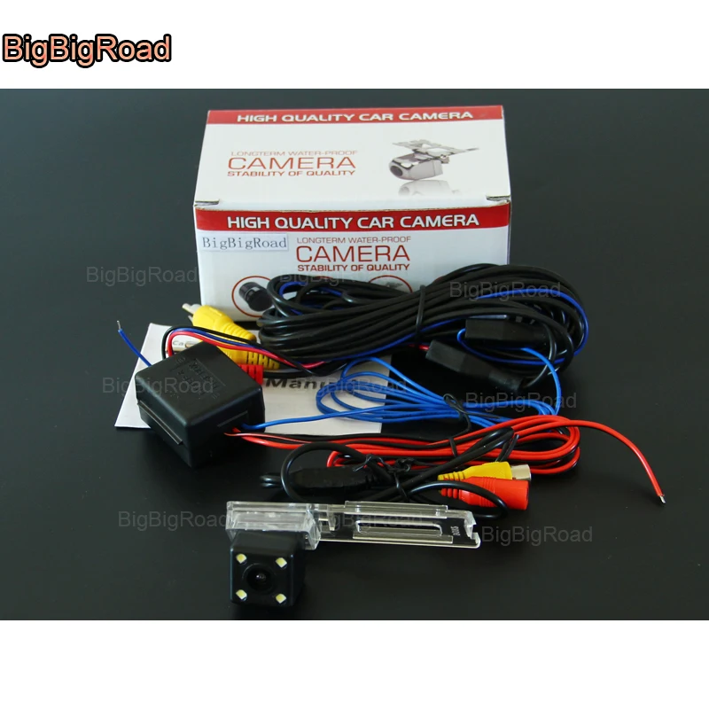 

BigBigRoad Car Rear View Reversing Backup Camera With Power Relay / Filter CCD parking Camera For Brilliance V5