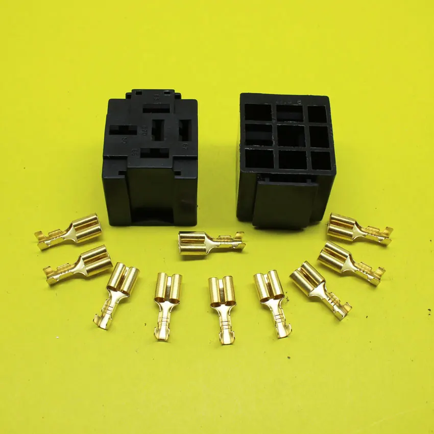 cltgxdd AD-011 1 set Automotive Relay Sockets, 5 Pin Mount, Series Relays car relay socket auto relay connector