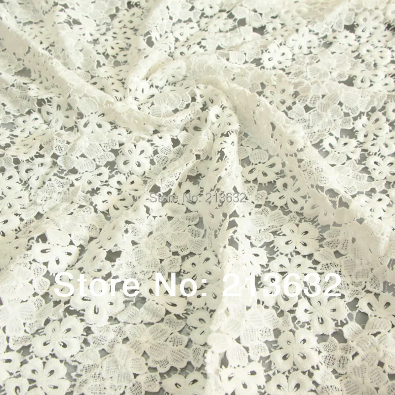 Material for Sewing Good Quality Thick White Black Fabrics Party Cloth Wedding Dress Skirt Embroidery Laces Sew Mesh Fabric