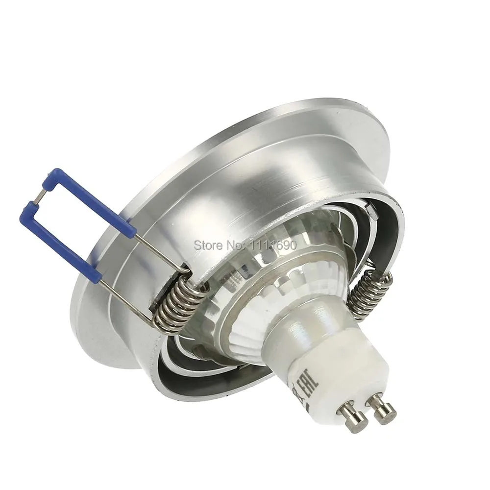 Built-in spotlight, LED and halogen GU10 MR16 installationpot Spot round metal satin ideal for  fitting+ MR16 socket, LED line