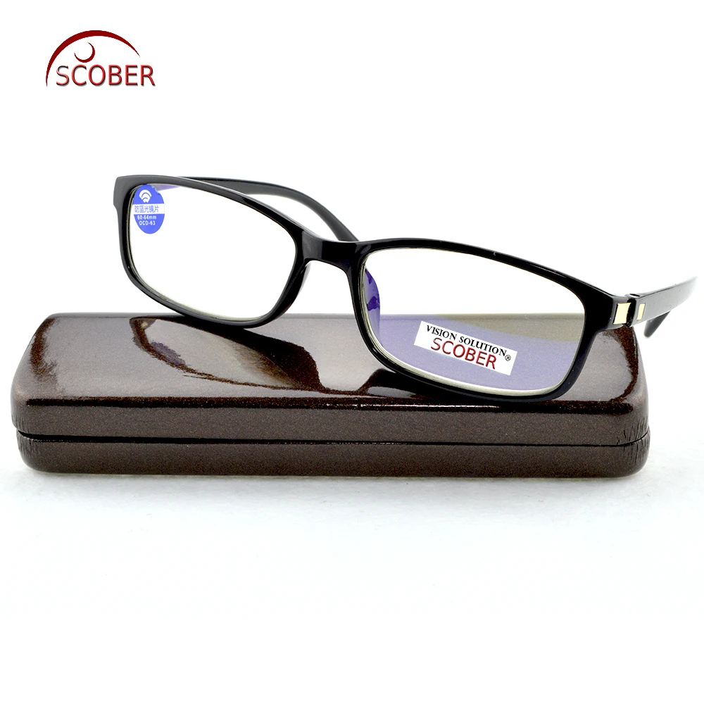 

SCOBER = Top Quality Anti Blue Reflective Coated Reading Glasses Hand Made Frame Delicate Hinge Spectacles +0.75 +1 +1.75 To +4