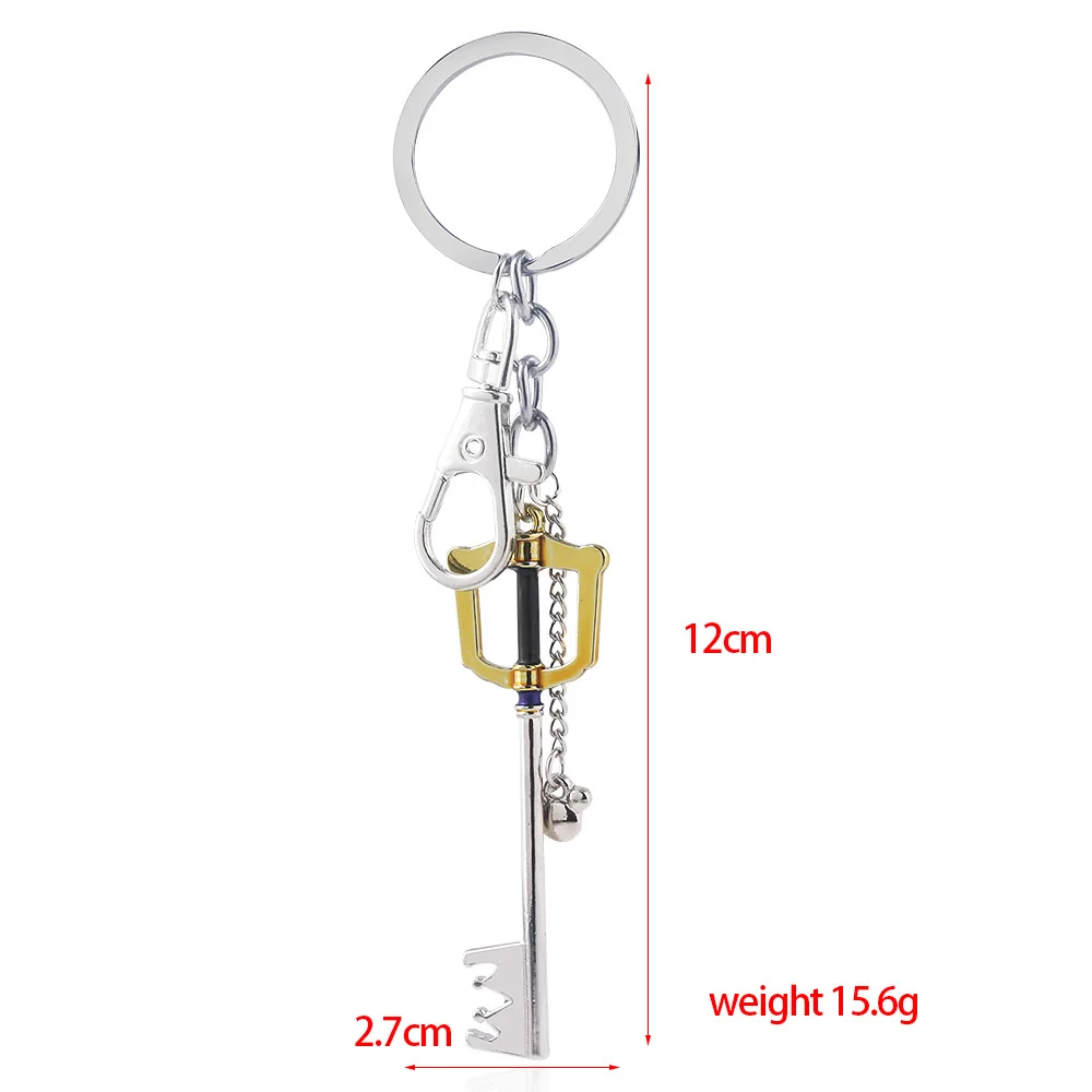 SG Hot Game Kingdom Hearts Key Keychains Sora Crown Roxas Keyblade Paopu Fruit Weapon Pendants Keyring For Men Car Jewelry Gift