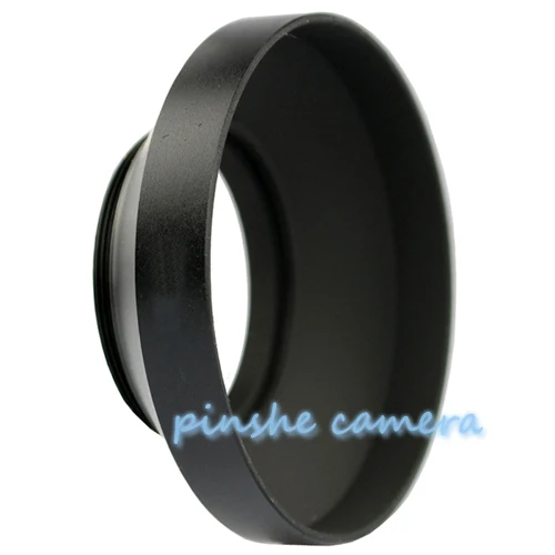 Wholesale 62mm Bell Mouth Metal Wide Angle Lens Hood + Cap for Nikon Canon Sony Camera