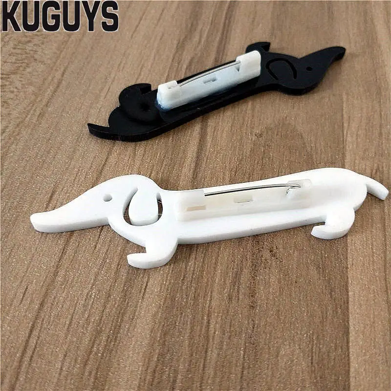 Vintage Dachshund Brooches for Women Men Kids Girl Badges Animal Dog Collar Bag Pins Trendy Accessories Fashion Acrylic Jewelry