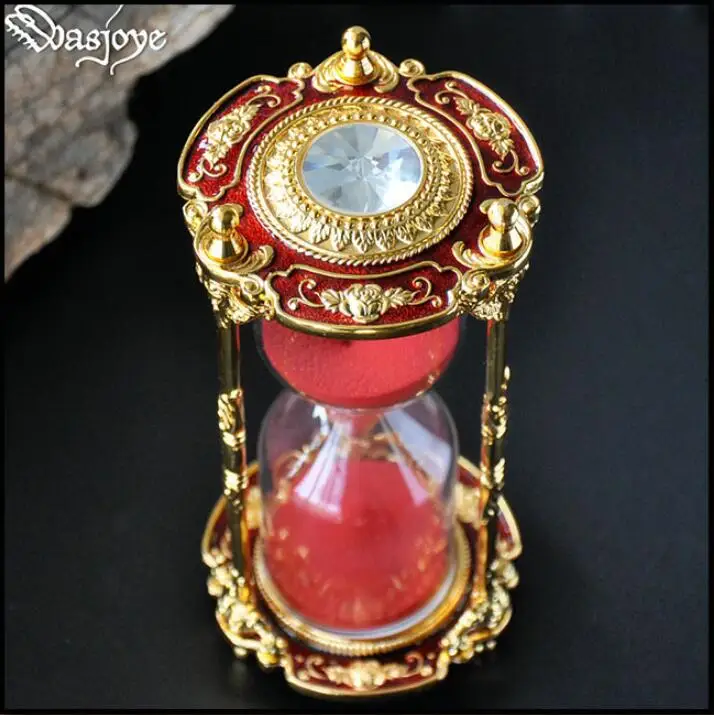 15Min creative sand timer hourglass for children\'s time metal hour Glass Sandglass Clock Study desktop Home Decoration Gift A11