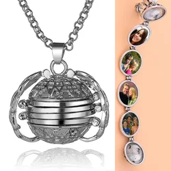 2019 Hot DIY Photo Storage Pendant Bright Metal 4 Colors Angel Wings Locket Necklace Jewelry Fashion Women Romantic Accessories