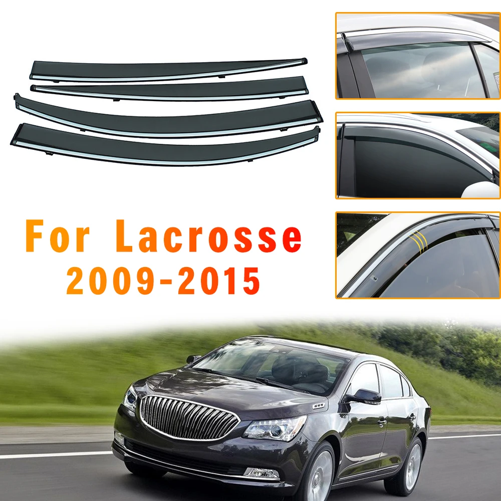 

Car Smoke Window Sun Rain Visor For Buick LaCrosse 2009 2010 2011 2012 2013 2014 2015 Car Sunny visor Deflector Guard Accessori