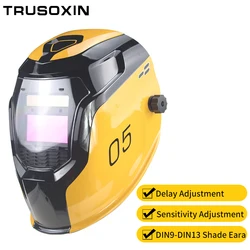 Smart Solar Lithium Batterie Auto Dimmen WIG Mig MMA Mag Echt farbe Schweiß maske/Schweiß kappe Filter/Schweißer Helm