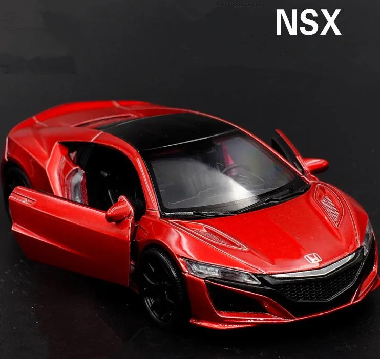 ホンダnsxスーパーカー1:36,ハイシミュレーション,合金製,2つのドア,おもちゃの車,すべての製品で送料無料,すべての製品で送料無料,すべての製品で送料無料!