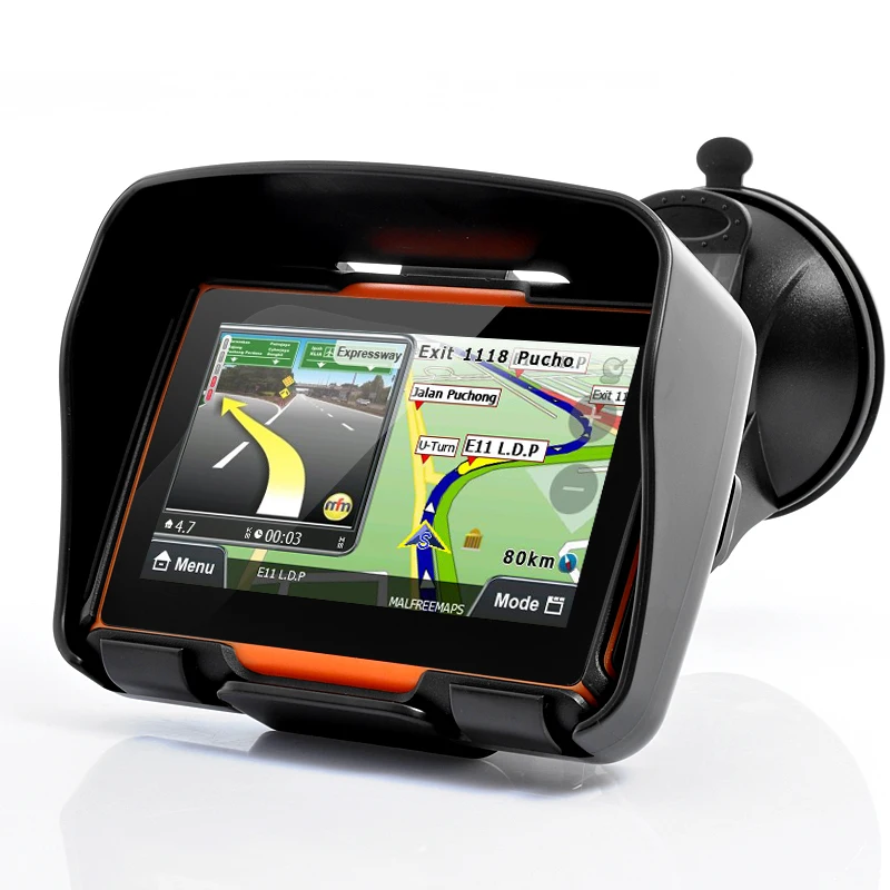 4.3 inch Toucch Screen Car Motorcycle GPS Navigation Waterproof IP67 Bluetooth Motorcycle Motorbike Built in 8GB With IGo Map