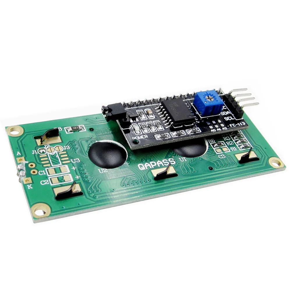 1 set IIC/I2C + LCD 1602 Blue/Green Backlight LCD Display Adapter Plate