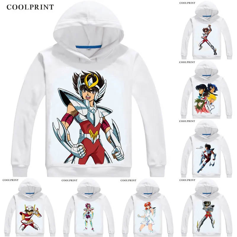 

Pegasus Tenma Pegasasu no Tenma Mens Hoodies Saint Seiya Knights of the Zodiac Men Sweatshirt Streetwear Anime Long Hooded