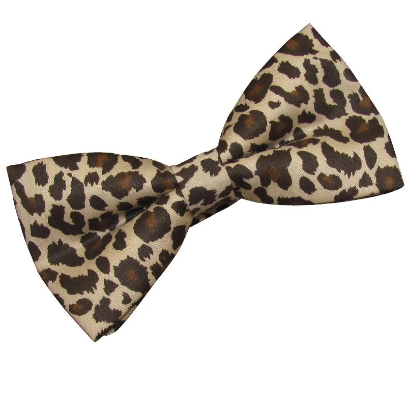 Men Leopard Tide Sexy Fashion Bowtie Cravat  Adjustable Butterfly Bow ties Party Brand Gravata Pattern Bowknot