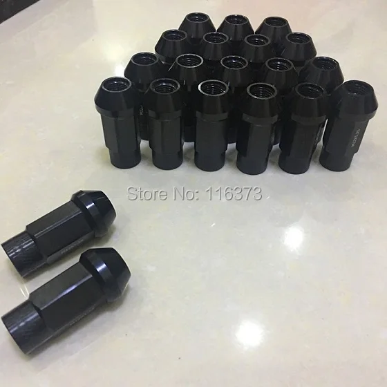 Wholesale Light Weight 7075 Aluminum Lug Nuts For 1981-1989 Dodge Aries M12x1.5 extended length open end lug nuts lightweight