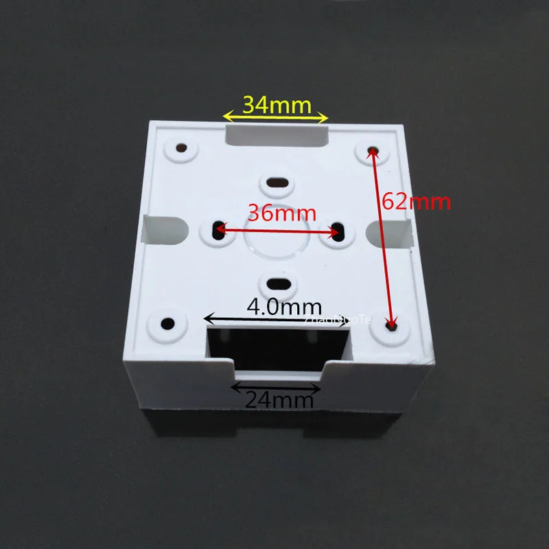 Type 86 Flame Retardant Wire Junction Boxes PVC  Bottom Box Universal Socket Switch Electrical Mounting Box 85*85*40mm