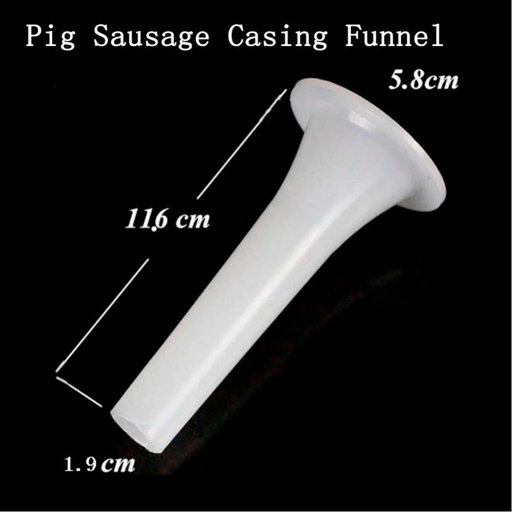 Sausage Packaging Tools 14m*36mm Dry Sausage Salami Shell Tube Meat Casing + Funnel Meat Filler  Hot Dog Tools Inedible Casings