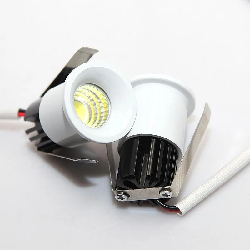 30PCS/Lot Dimmable 5W Mini LED Downlight Spotlight For Shopping Mall Cabinet Light 3000K 4000K 6000K AC110V 220V DC12V