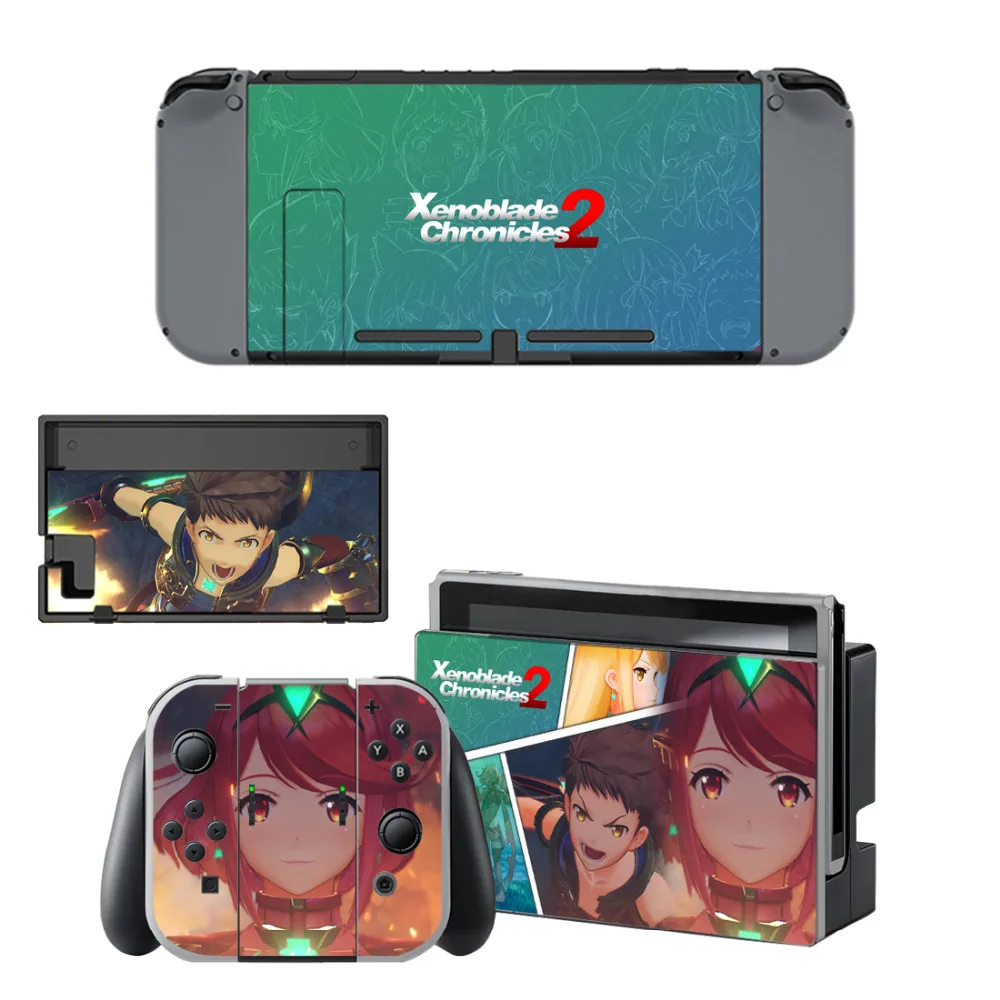 Xenoblade Chronicles 2 Skin Sticker Decal For Nintendo Switch Console and Controller For NS Protector Cover Skin Sticker