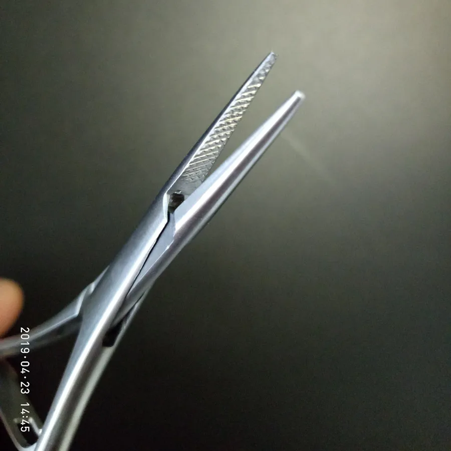 1pcs Dental Mathieu Needle Holder Pliers Stainless Steel 14cm Forceps Orthodontic Tweezer Dentist Surgical Instrument Equipment