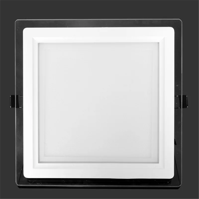 

10pcs 9W Square Cold White Glass Panel Light Dimmable, Driver Included