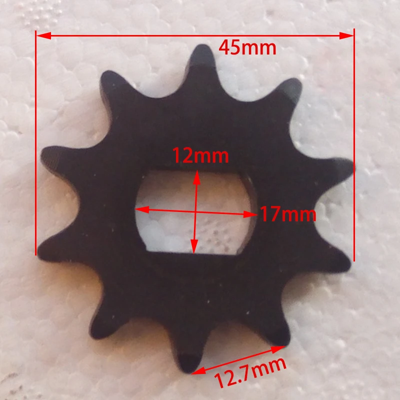 10 Tooth Sprocket Pinion Gear fit 420 Chain Unite Motor 1418ZXF 1020Z 1020ZXF Electric Scooter