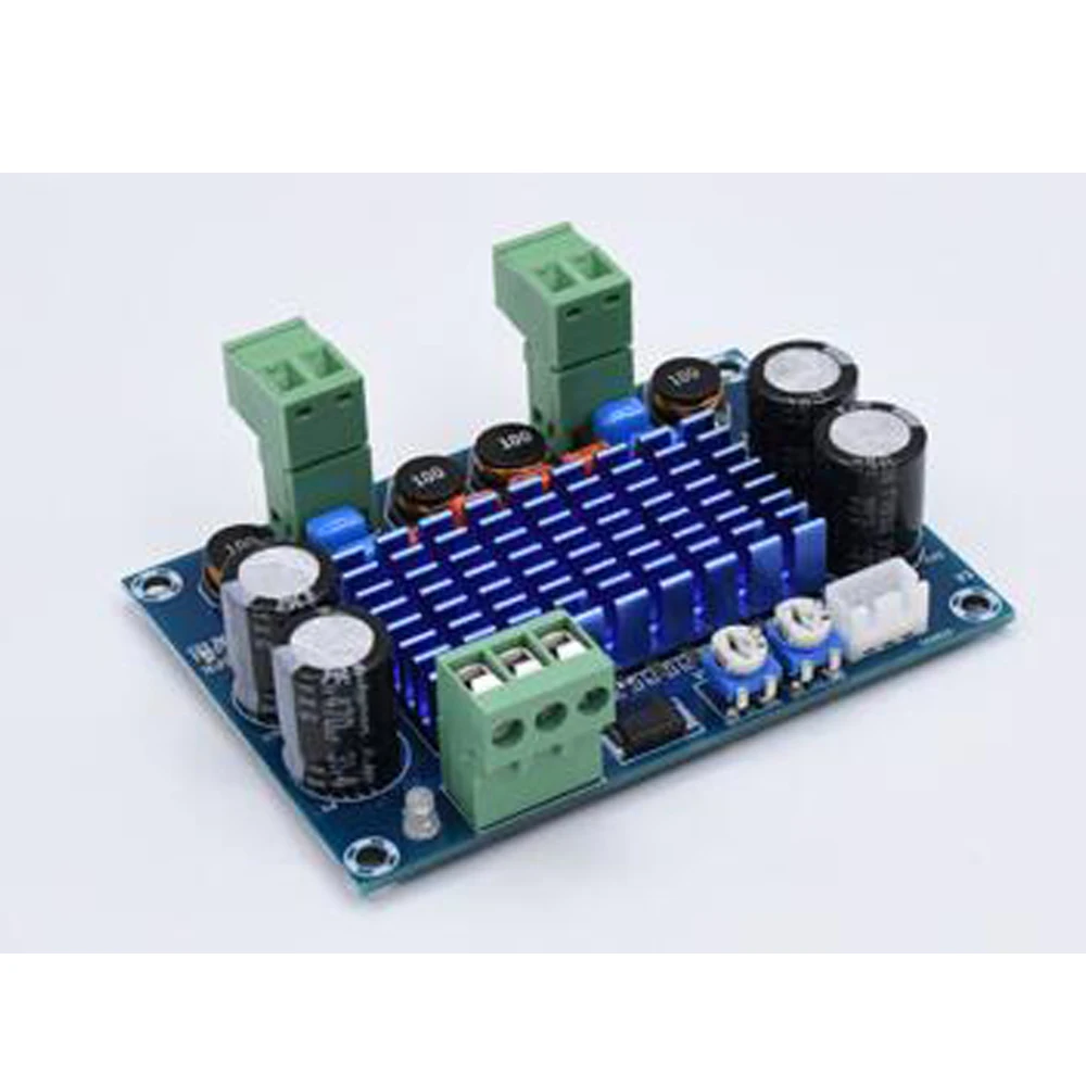 Placa amplificadora de potência digital de alta potência 120W × 2 5-28V TPA3116D2 Chassi plug-in dedicado