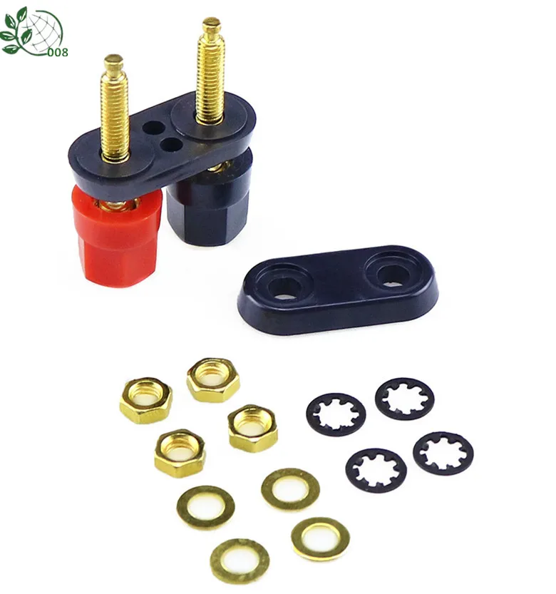 Banana plugs Couple Terminals Red Black Connector jack Amplifier Terminal Binding Post Banana Speaker Plug Jack Tools image 4