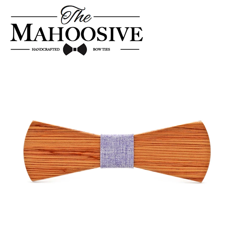 

Mahoosive Wooden gravata masculina skinny tie neckties men wood bowtie vestido Bow tie neck Tie