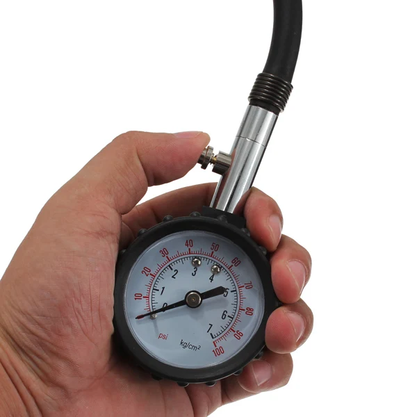 Meter Tire Pressure Gauge 0-100 PSI Auto Car Bike Motor Tyre Air Pressure Gauge Meter Vehicle Tester Monitoring System FreeShip