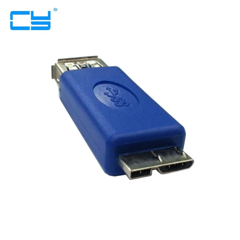 5pcs Standard USB3.0 USB 3.0 type A Female to Micro B male A to MICRO Adapter convertor connector Blue