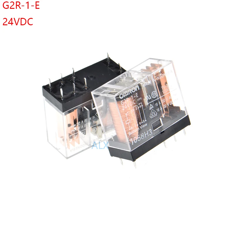 2PCS G2R-1-E-24VDC POWER relay 24VDC 16A 250VAC 8pin G2R G2R-1-E DC 24V DC24V realys